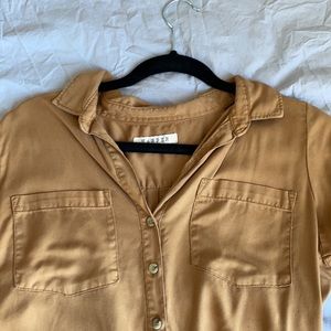 Mustard yellow women’s blouse size Small, Francescas